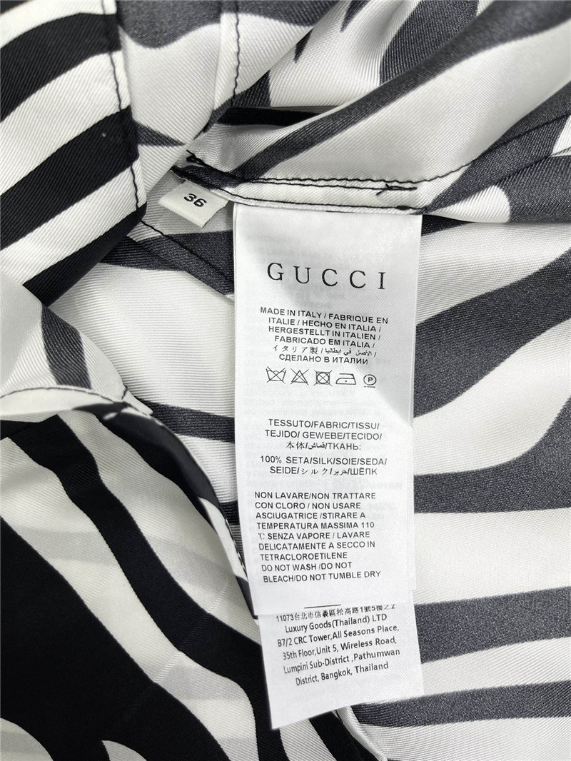 Gvc*1 zebra print silk shirt replica clothing sites