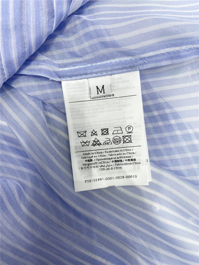 Va1e*ntin0 silk vertical striped silk shirt replicas clothes