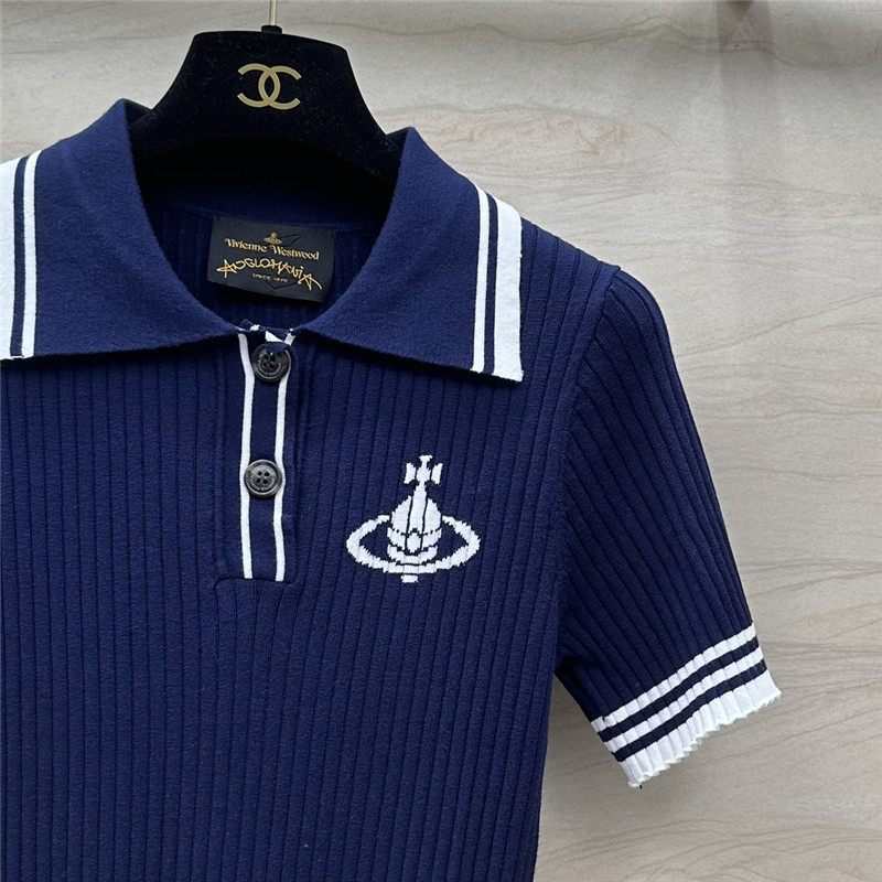u1u1enne westwood polo collar top replicas clothes