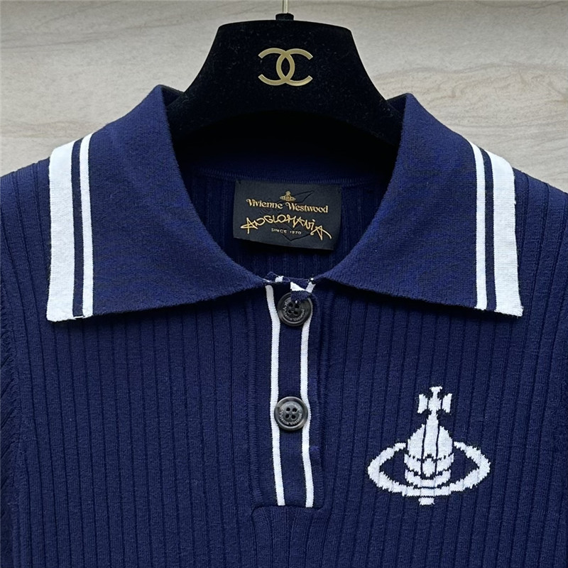 u1u1enne westwood polo collar top replicas clothes