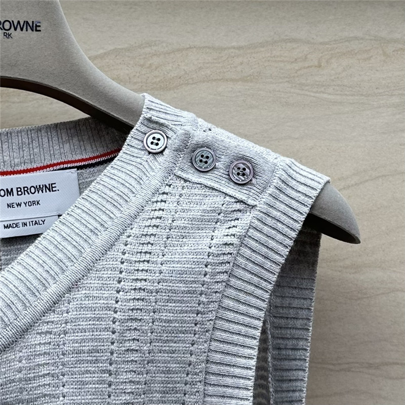 ThomBrowne hollow knitted vest replicas clothes