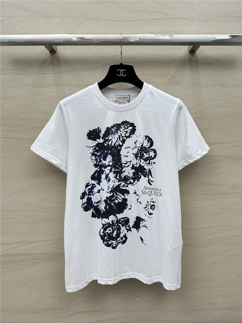 a1exa*der Mcqv*en cotton t-shirt replica clothing