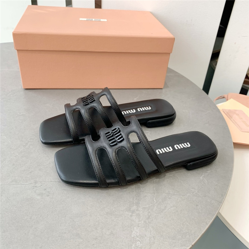 M1um1u hollow octopus low heel sandals replica shoes