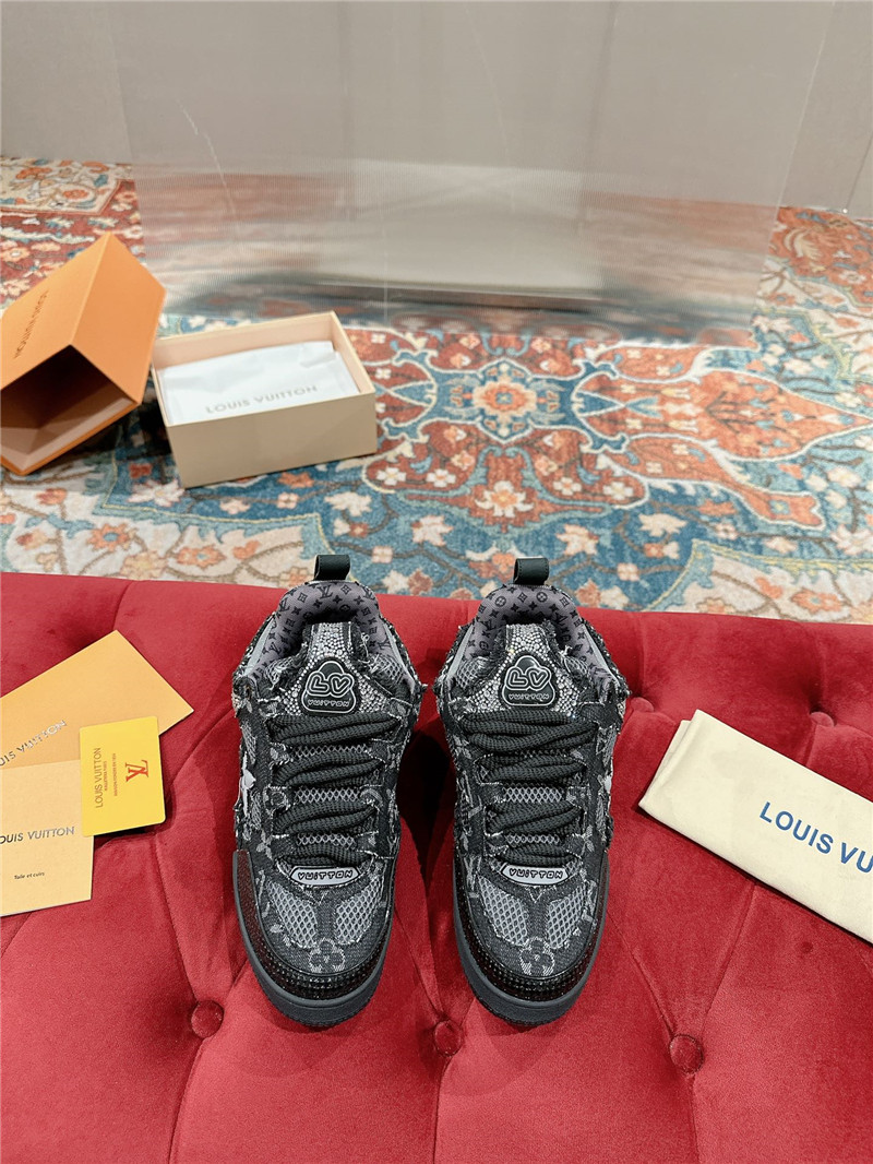 luxury l0vis vvtt0n lv D1am0nd skate trainers