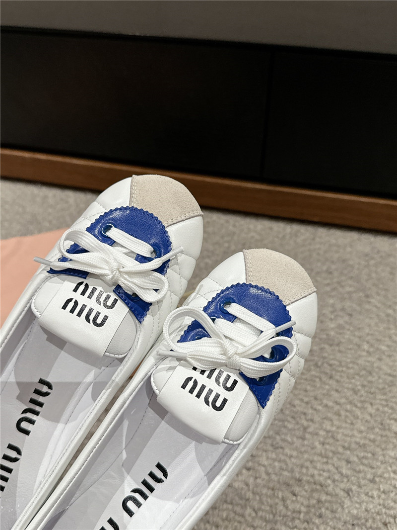 M1um1u flat bun shoes replica shoes