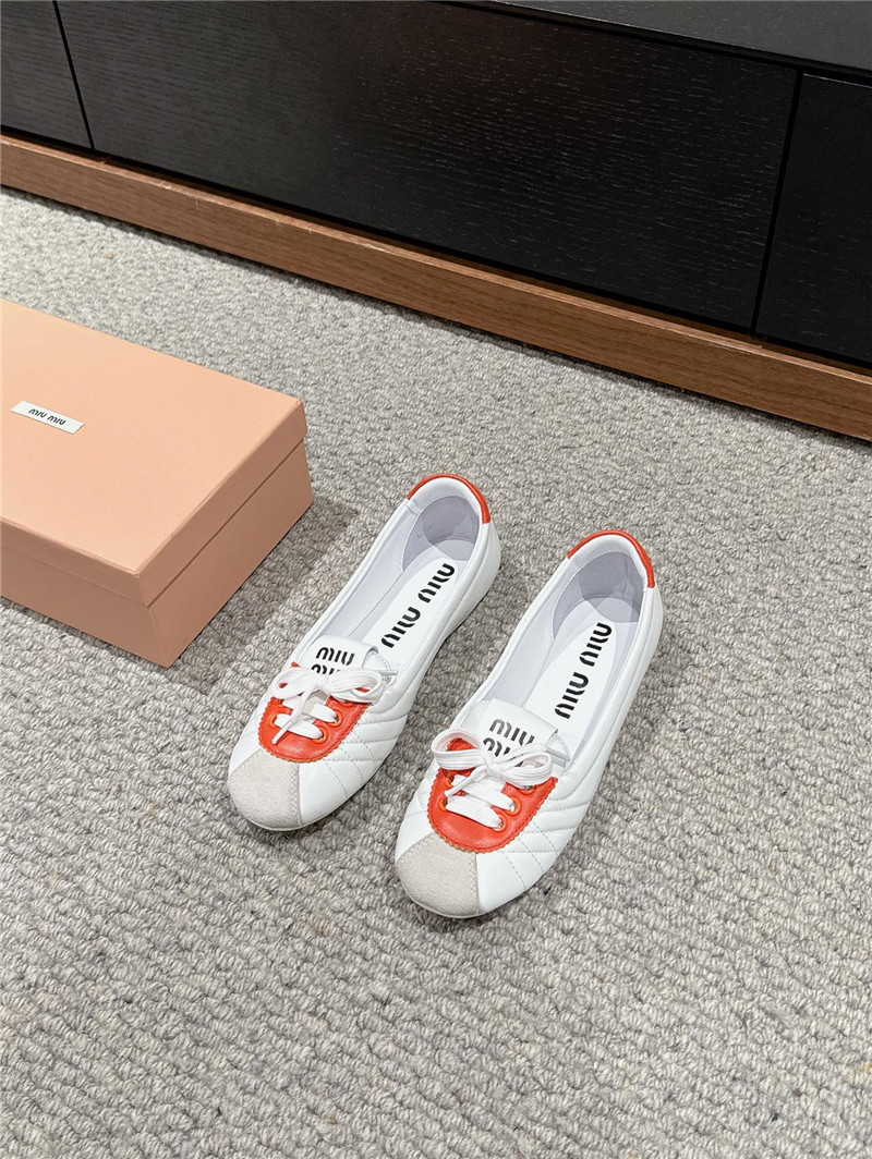 M1um1u flat bun shoes replica shoes