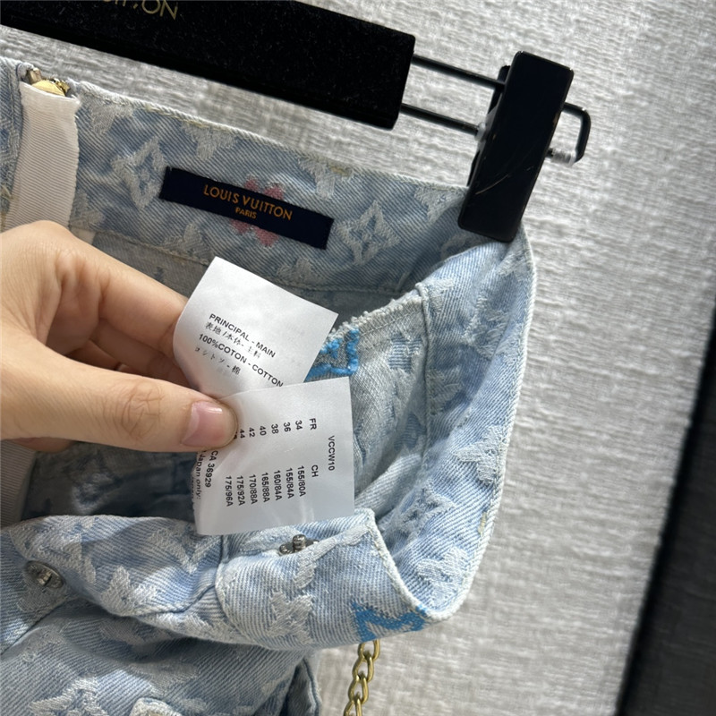 l0vis Vvtt0n lv denim midi skirt replica clothes