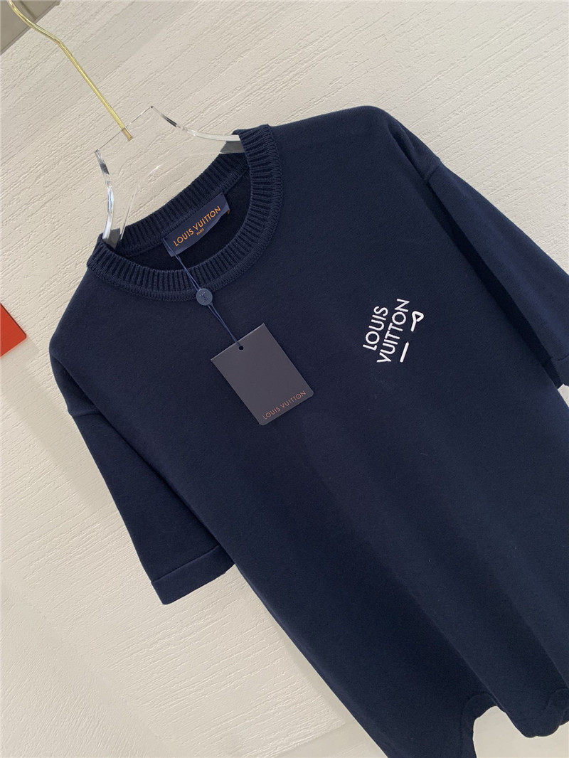 l0vis Vvtt0n lv fluorescent letter pin short sleeve replica clothing