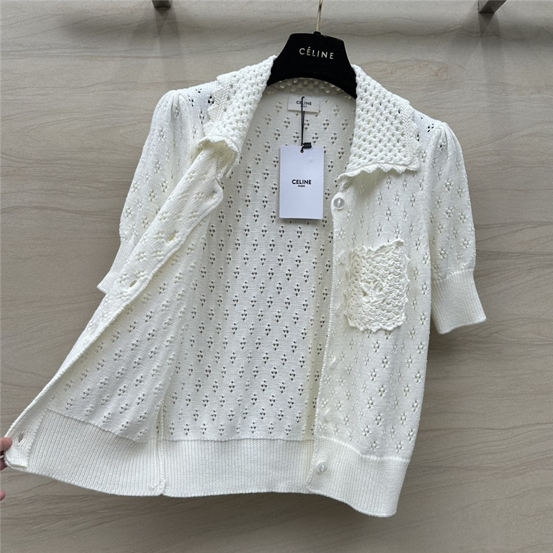 Ce1i*e knitted short-sleeved top replica clothes