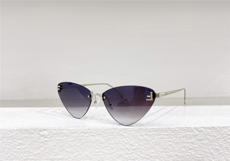 F**di rimless cat eye sunglasses