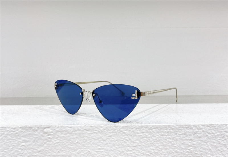 F**di rimless cat eye sunglasses