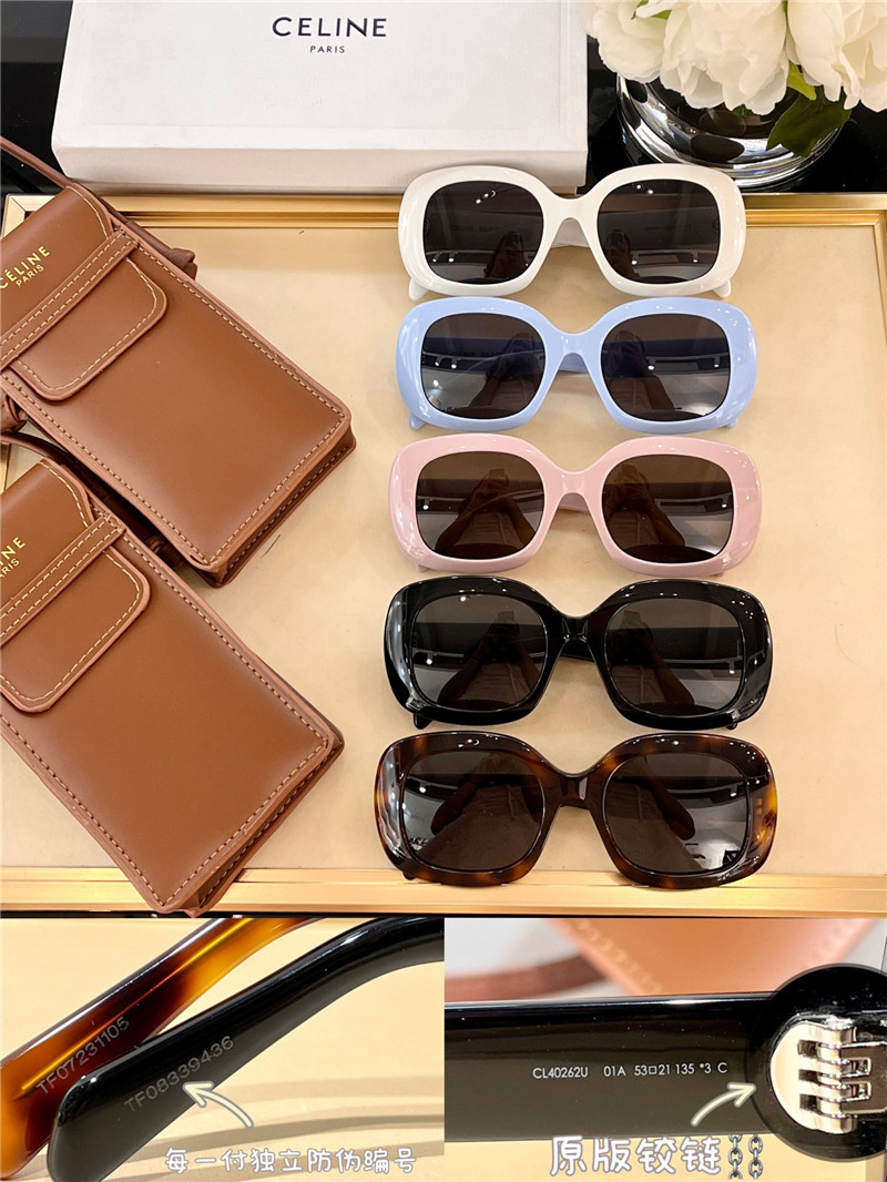 Ce1i*e triomphe square acetate sunglasses