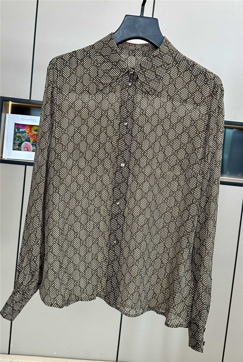 Gvc*1 silk jacquard shirt replicas clothes