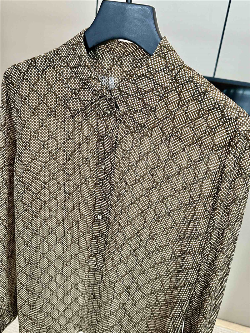 Gvc*1 silk jacquard shirt replicas clothes