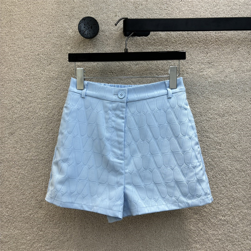 Va1e*ntin0 embroidered letter a line shorts replica clothing sites