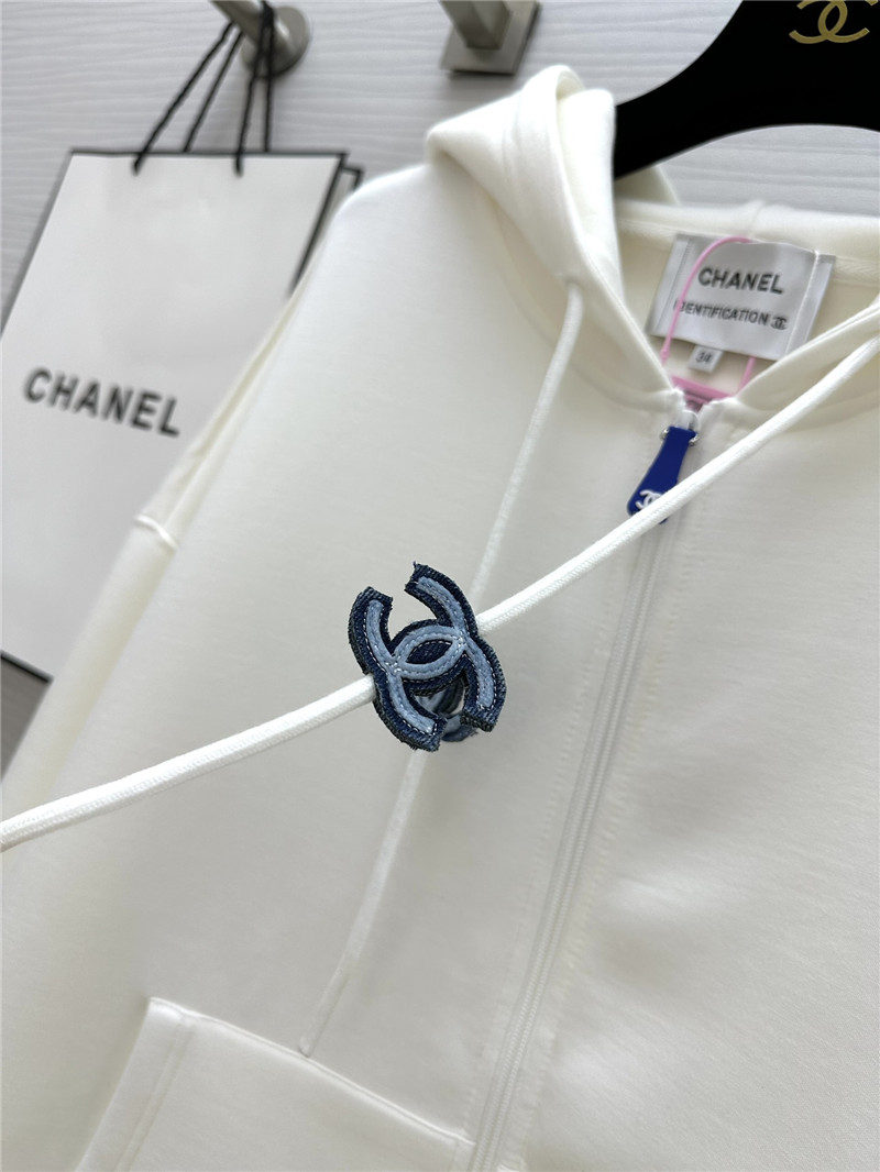 Ch**el hooded loose fit coat replica clothing sites