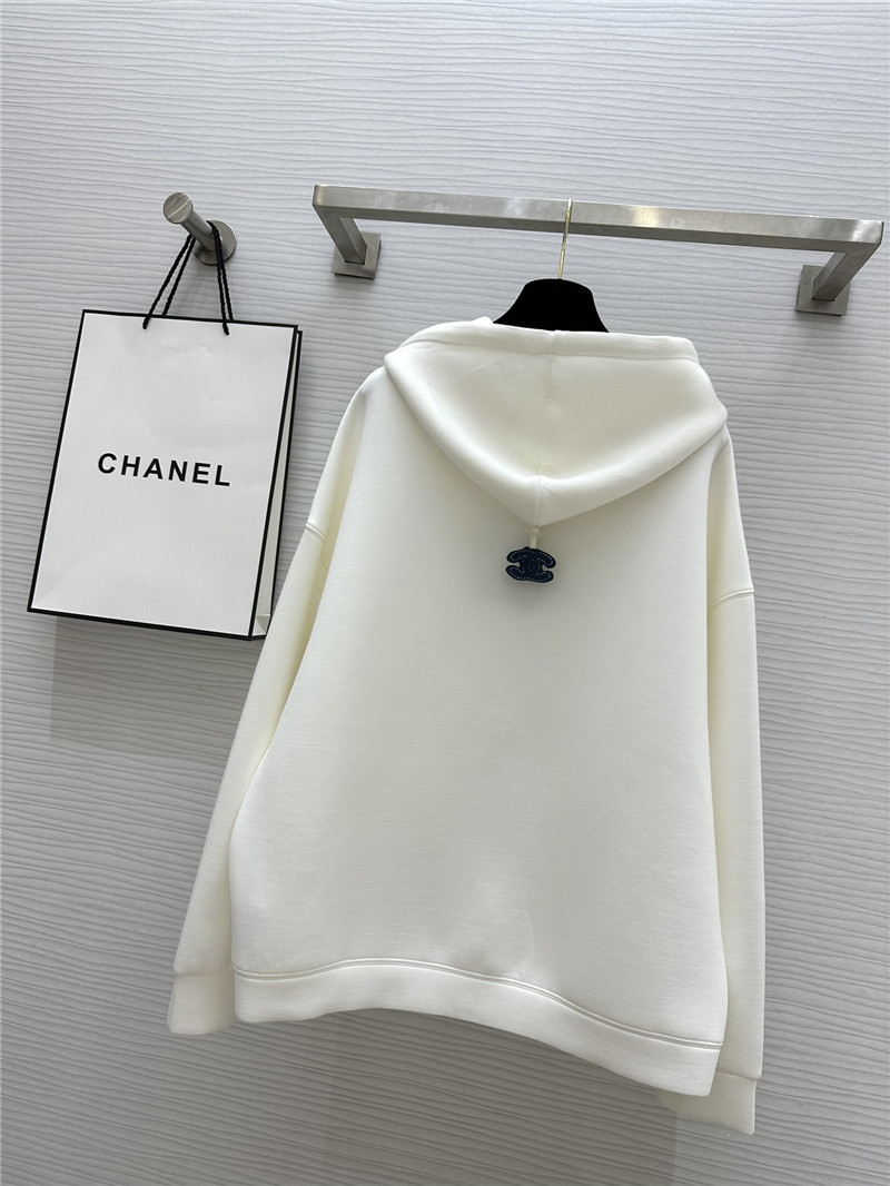 Ch**el hooded loose fit coat replica clothing sites