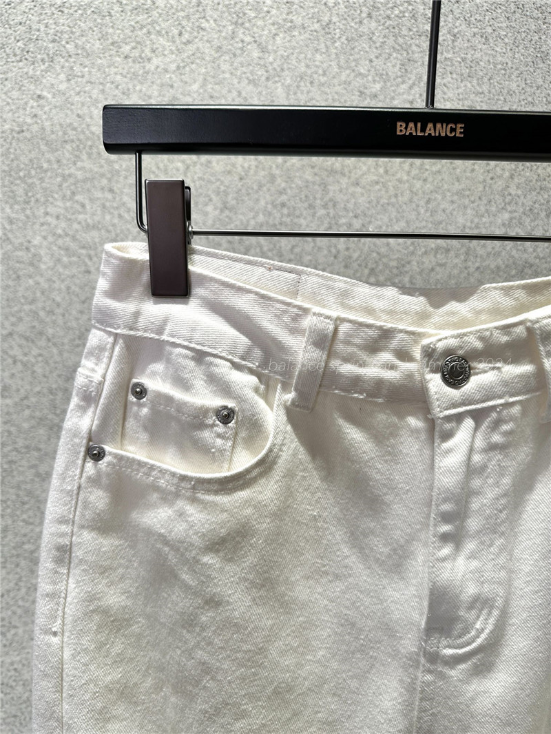 Ba1en*iaga loose split hole straight jeans replica clothes