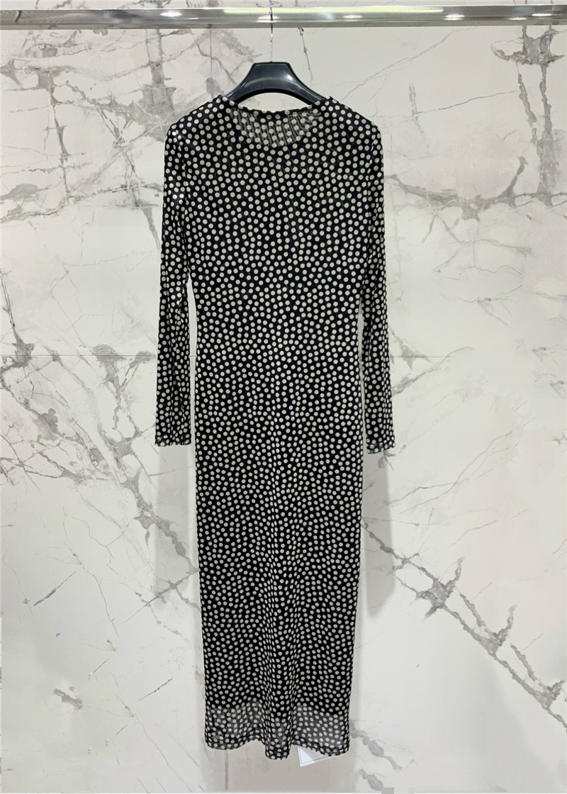 Y51 polka dot long skirt replica designer clothes
