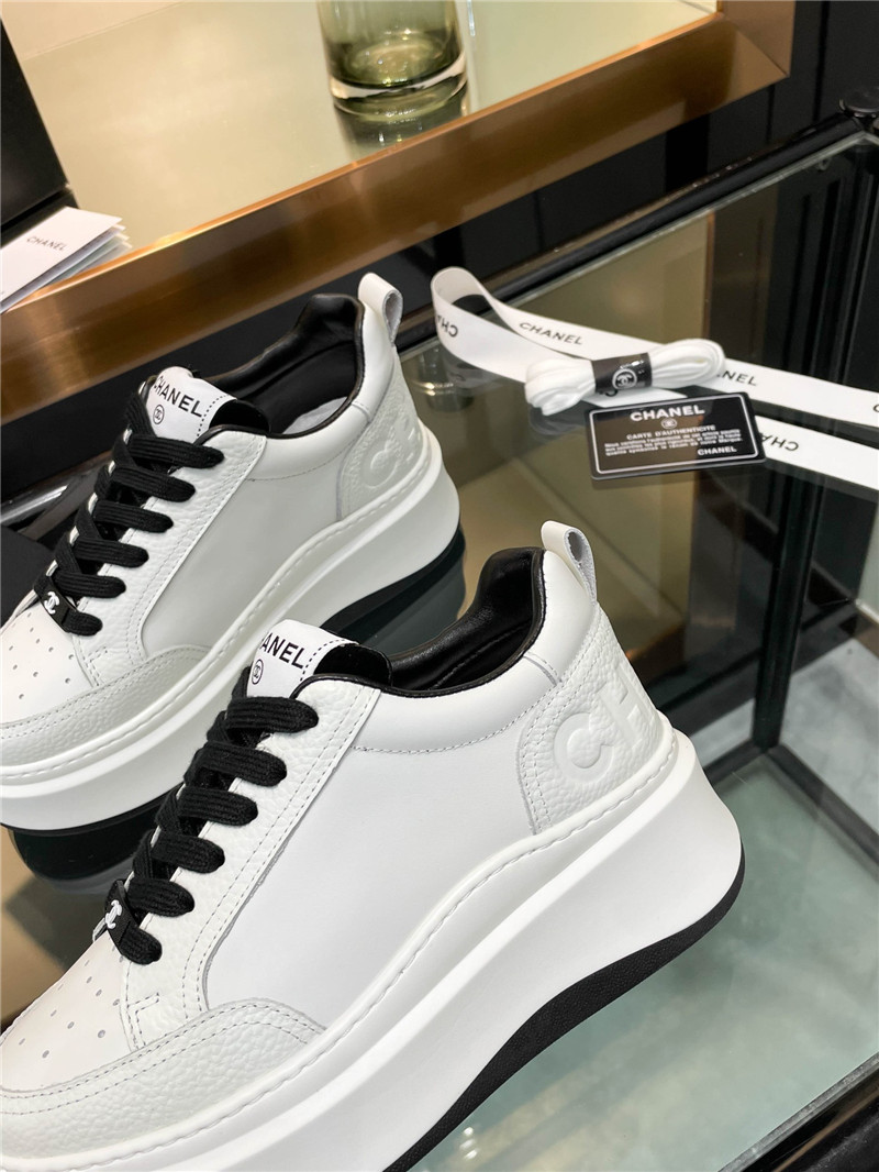 Ch**el black platform sneakers