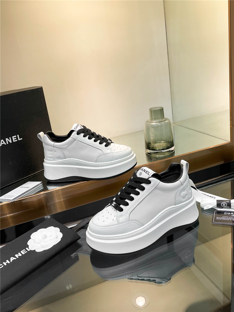 Ch**el black platform sneakers