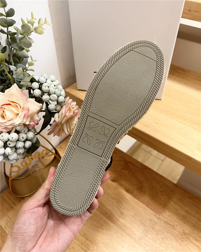 L0ew* anagram canvas espadrille sandals