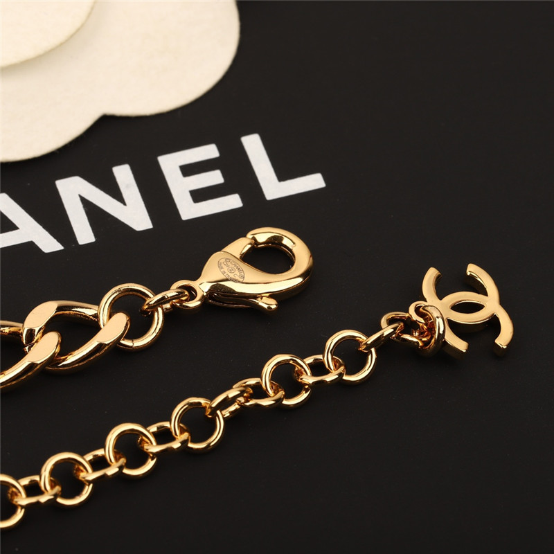Ch**el letter skates necklace