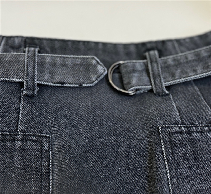 Pra*a denim mini skirt replica clothing