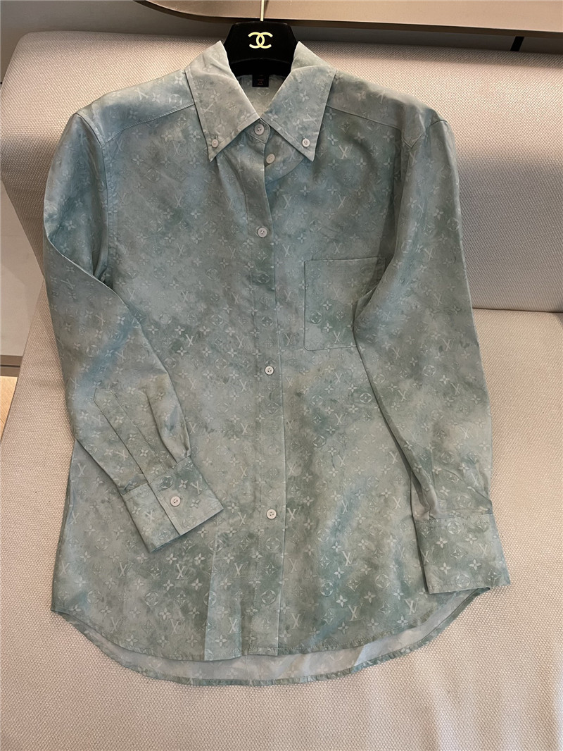 l0vis Vvtt0n lv new jacquard silk shirt replica clothing