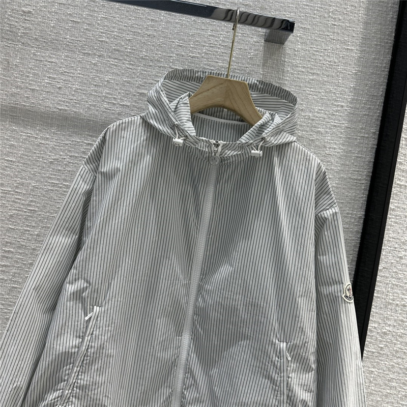 Moncler casual striped light windbreaker replica designer clothes