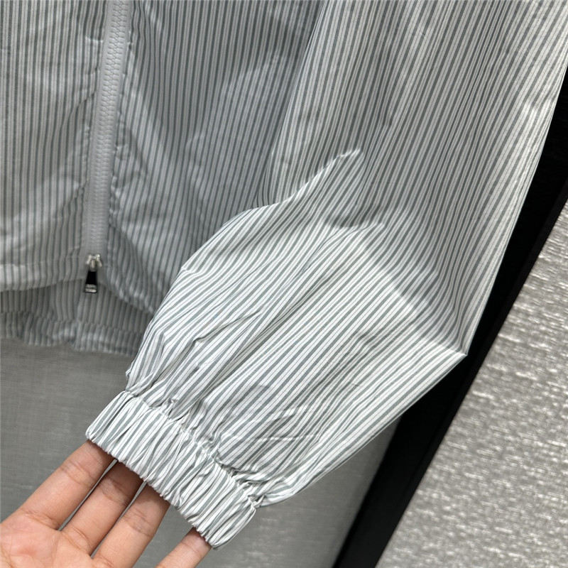Moncler casual striped light windbreaker replica designer clothes