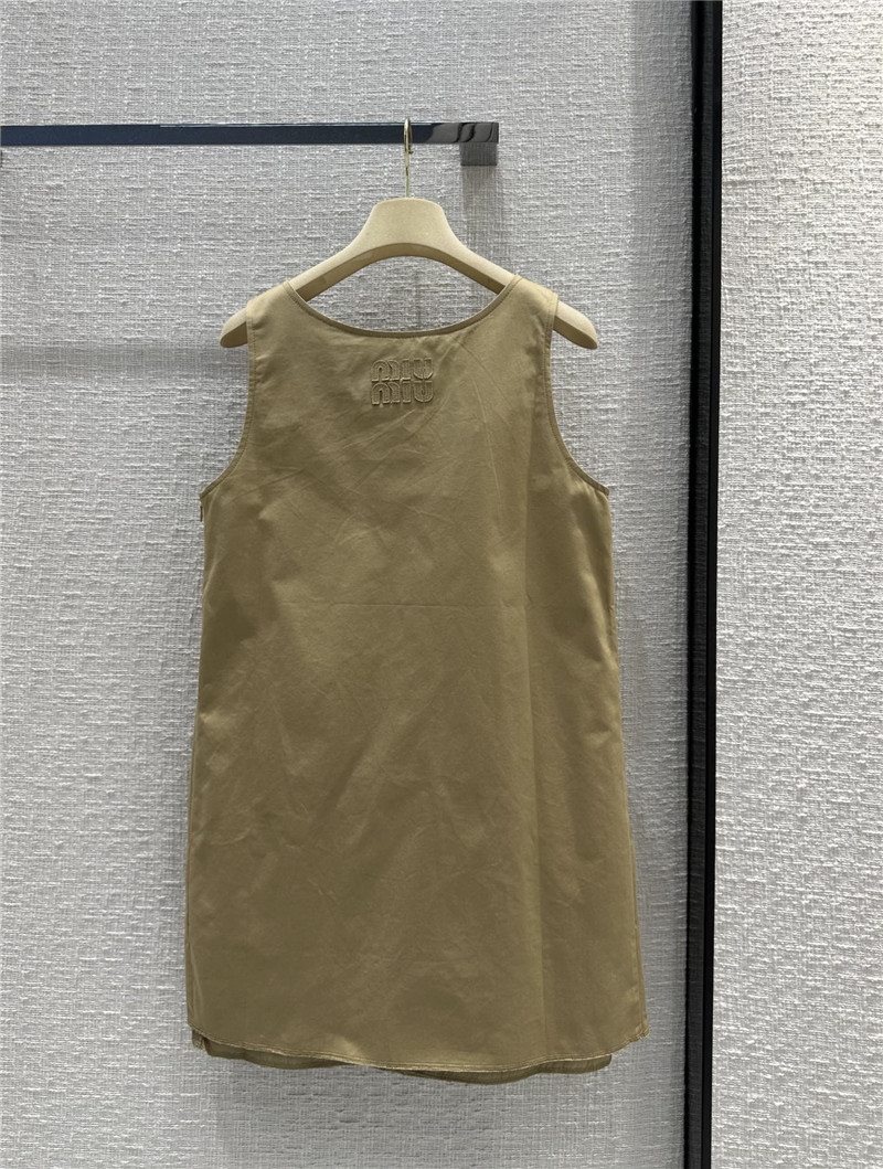M1um1u cargo pocket vest dress replica clothing sites
