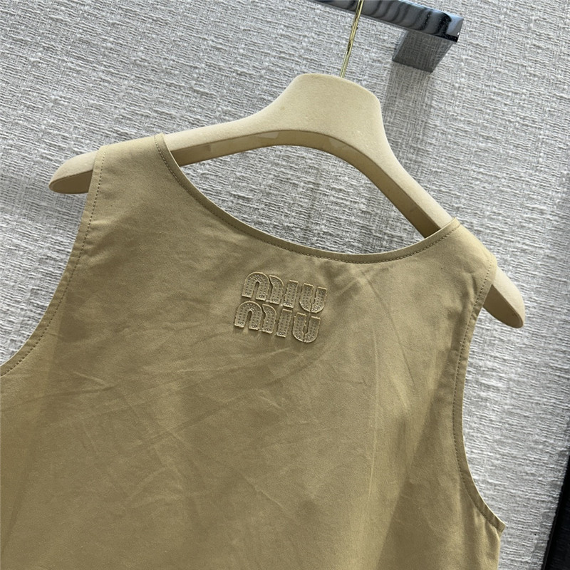 M1um1u cargo pocket vest dress replica clothing sites