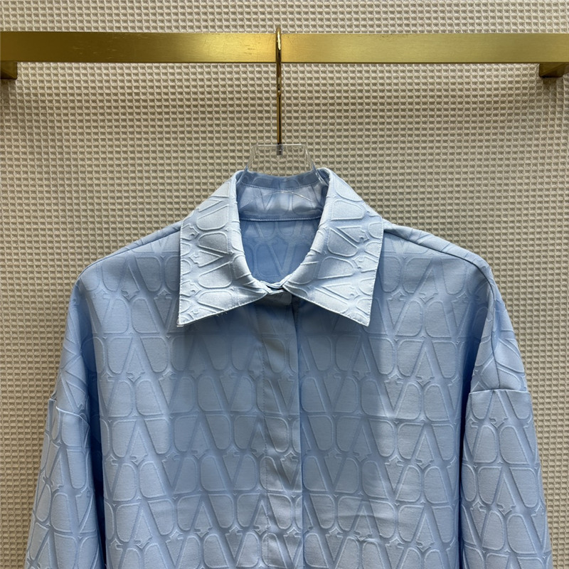 Va1e*ntin0 letter jacquard shirt replica d&g clothing