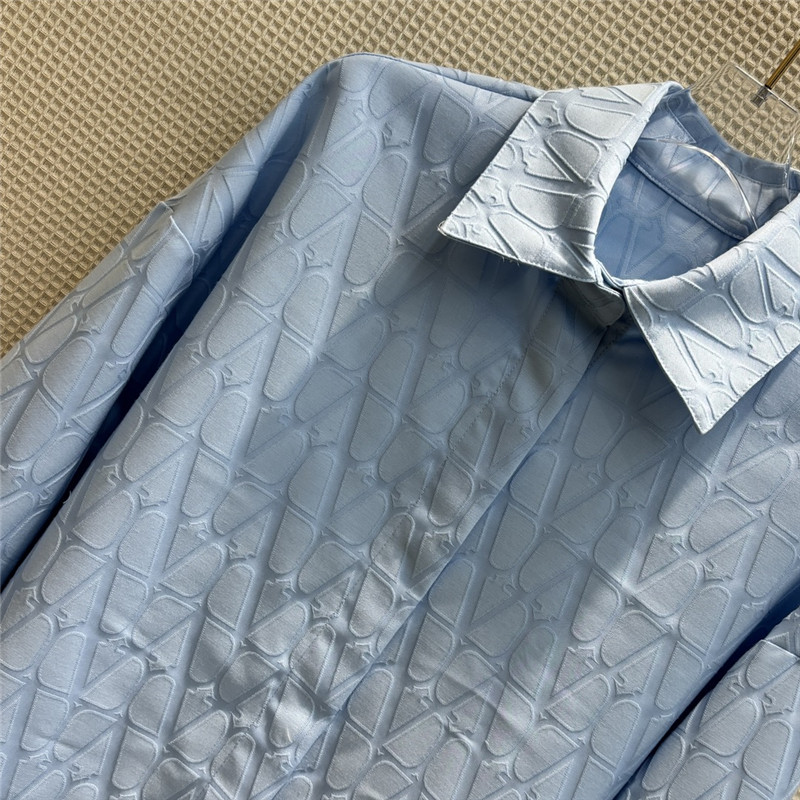 Va1e*ntin0 letter jacquard shirt replica d&g clothing