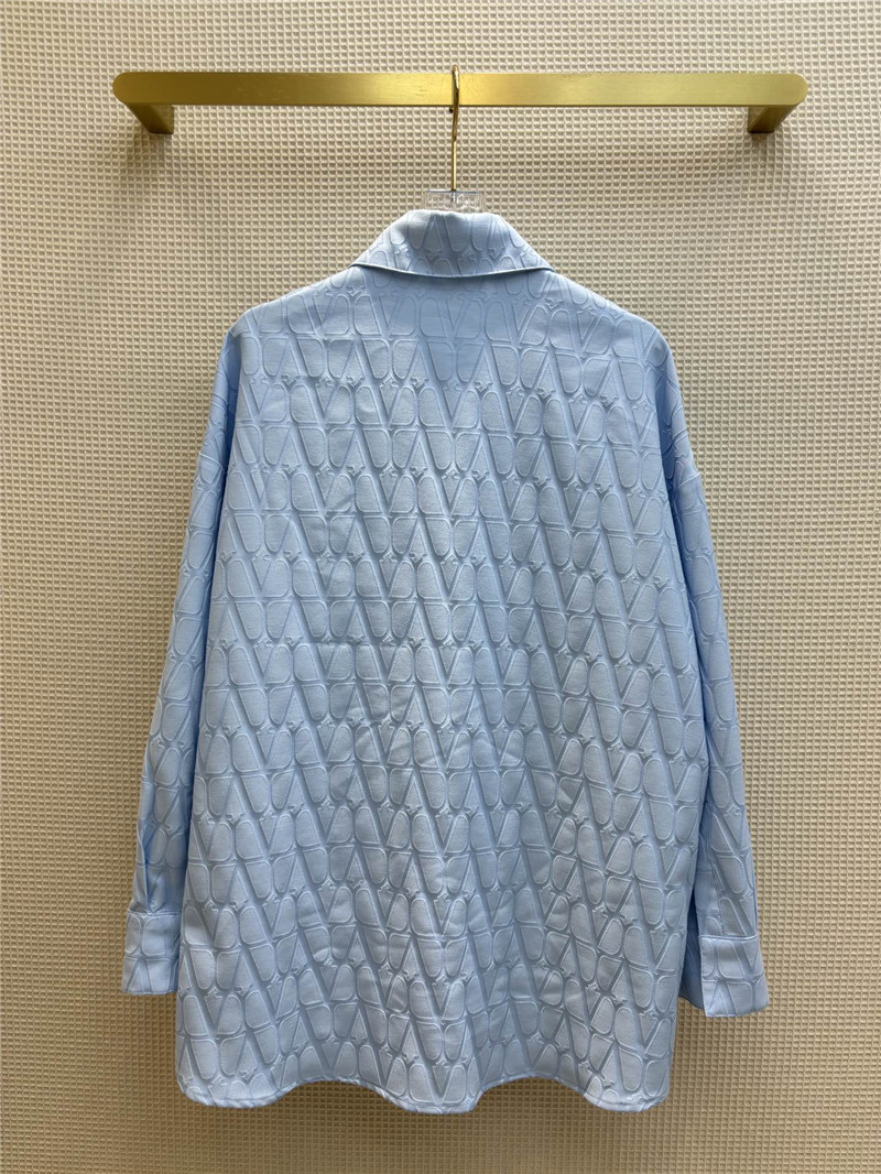 Va1e*ntin0 letter jacquard shirt replica d&g clothing