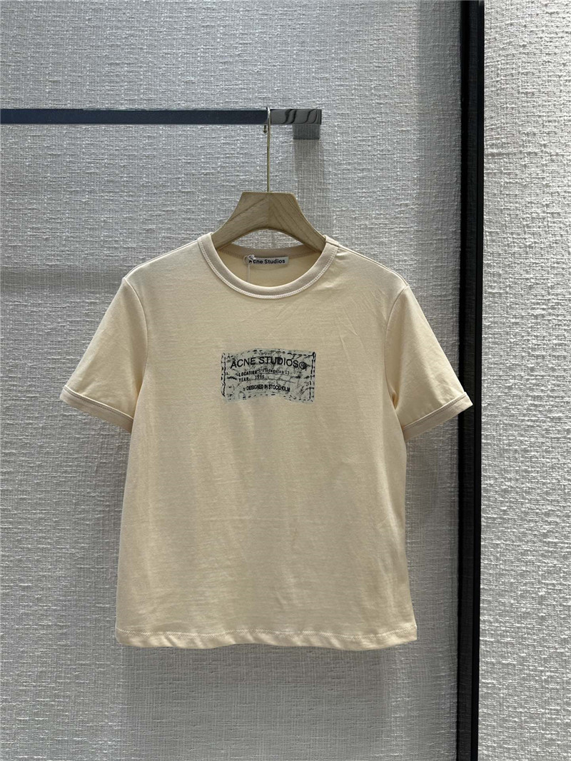 Acne Studios Minimal Logo Print T-Shirt