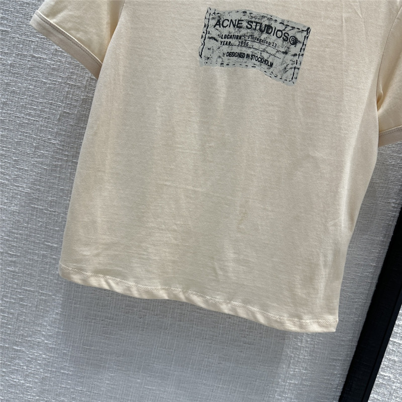 Acne Studios Minimal Logo Print T-Shirt