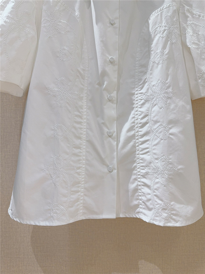 Chloé puff sleeve lapel shirt replica clothes