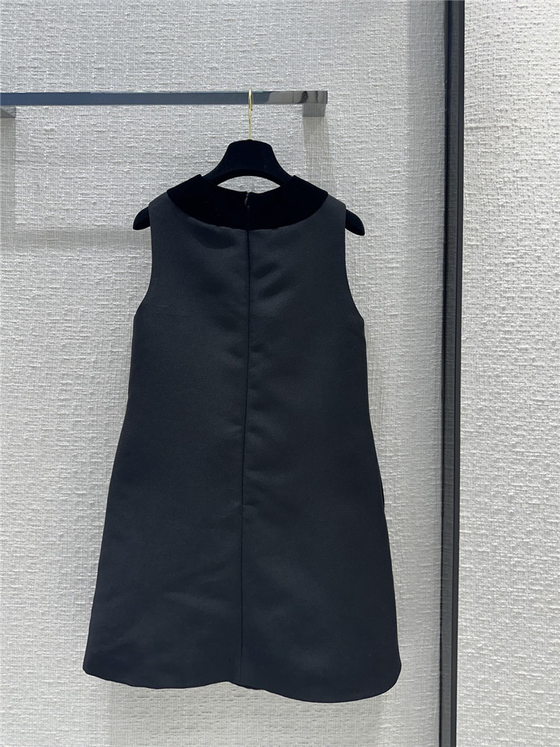 D10r beaded dragonfly velvet collar vest dress replica clothes