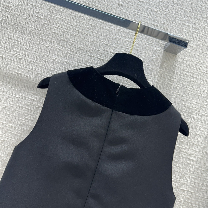 D10r beaded dragonfly velvet collar vest dress replica clothes