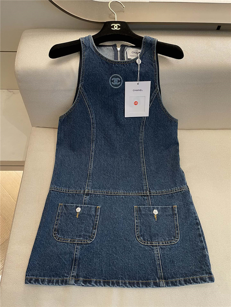 Ch**el new denim dress replica clothes