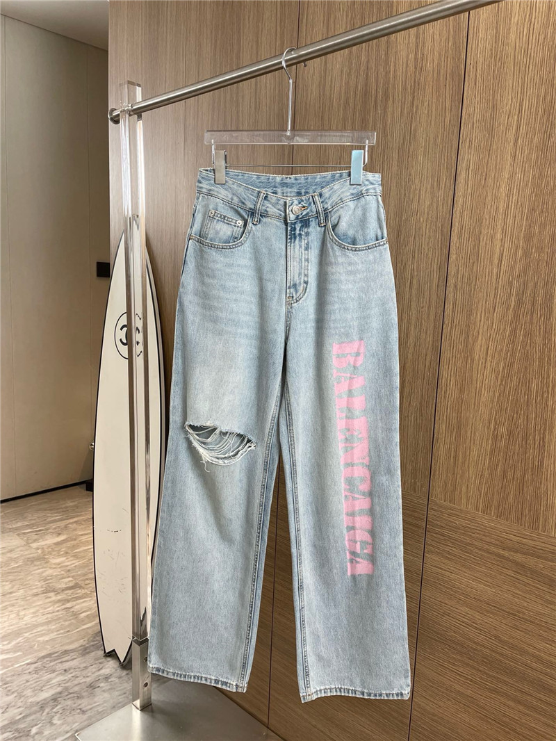 Ba1en*iaga ripped jeans replica clothes