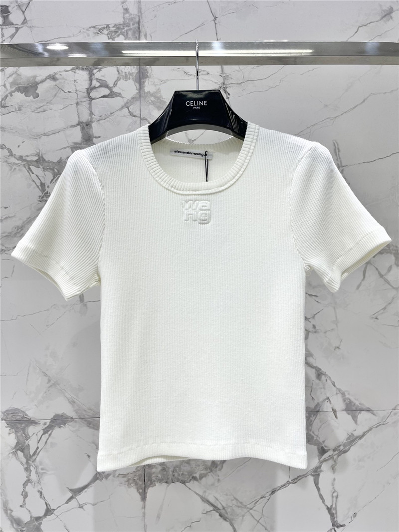 A1exa*der wang round neck short sleeve replica clothes
