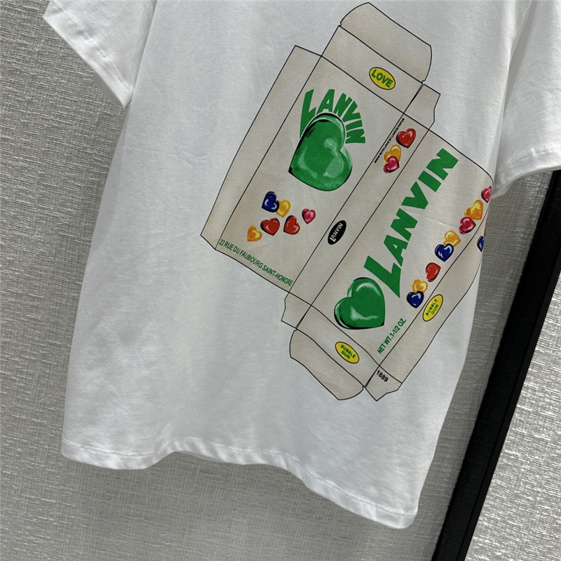 LANVIN printed T-shirt cheap designer replica clothes