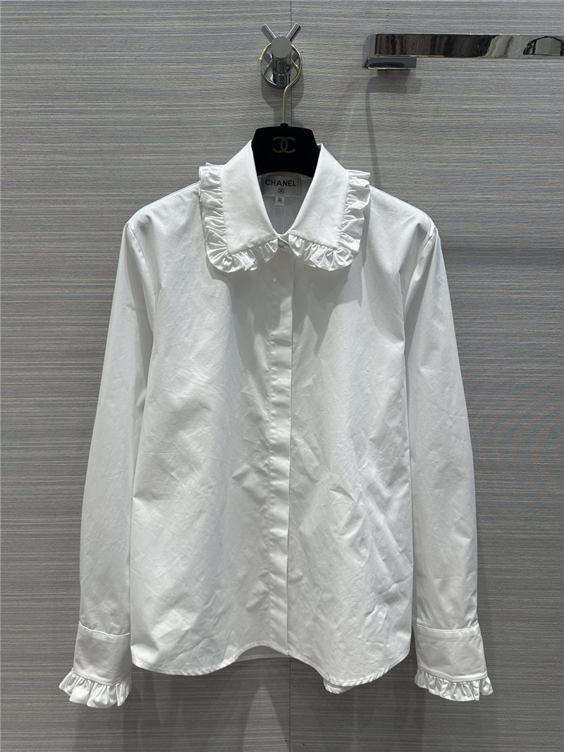 Ch**el palace style lace collar shirt replica clothing