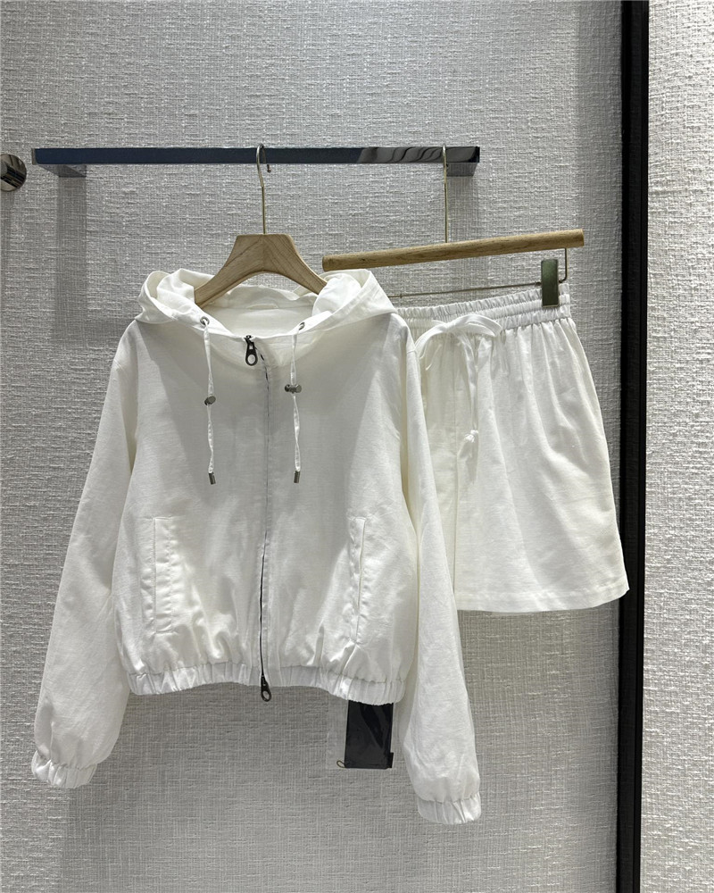 L0r0 P1ana linen casual shorts suit replica clothes