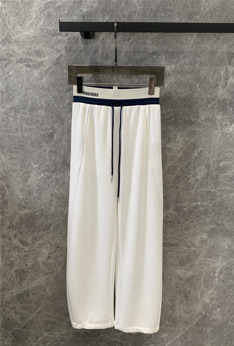 M1um1u elastic waist casual pants replicas clothes