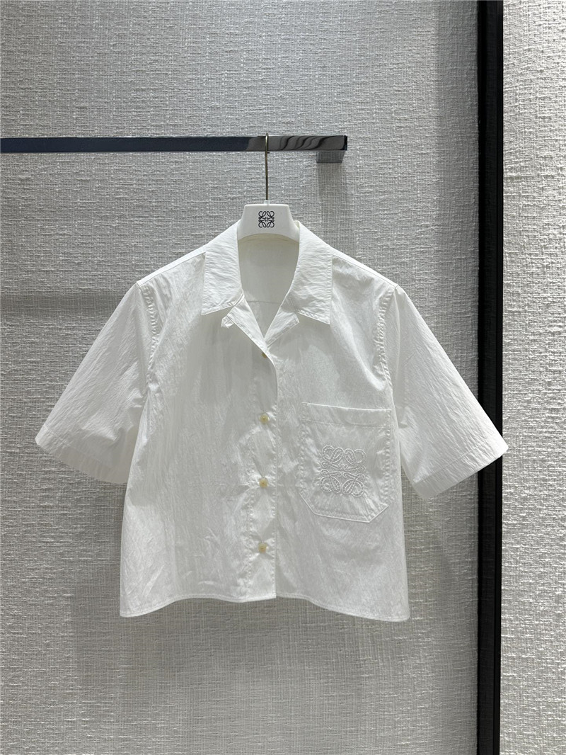 L0ew* preppy embroidered shirt replica designer clothes
