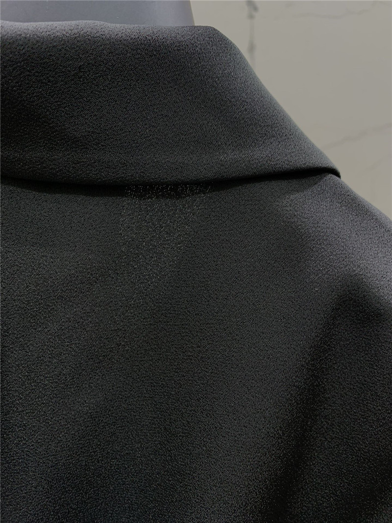 Balmain acetate satin belt coat replica clothes